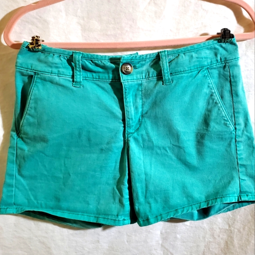 Turquoise AE Midi Shorts